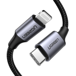Ugreen 60759 Handykabel Schwarz - Silber 1 m USB C Lightning (60759)