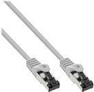 InLine® Patchkabel, S/FTP (PiMf), Cat.8.1, 2000MHz, halogenfrei, Kupfer, grau, 0,3m (78833)
