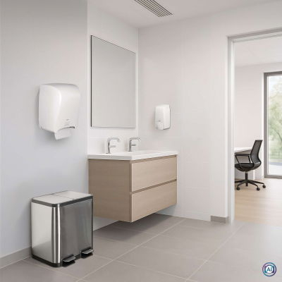 MAUL MAULcycle 9502294 Abfallbehälter 40 l Edelstahl Schwarz, Silber