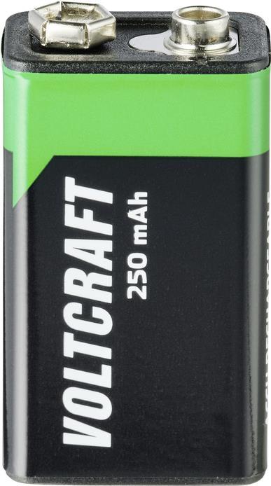 VOLTCRAFT 6LR61 SE 9 V Block-Akku NiMH 250 mAh 8.4 V 1 St. (VC-12450810)