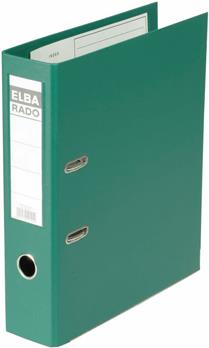 HAMELIN ELBA Ordner rado plast, Rückenbreite: 50 mm, grün DIN A4, Einband außen-innen PVC, mit auswe