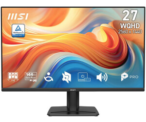 MSI PRO MP275QDE E14 27" WQHD IPS 144 Hz Monitor Schwarz