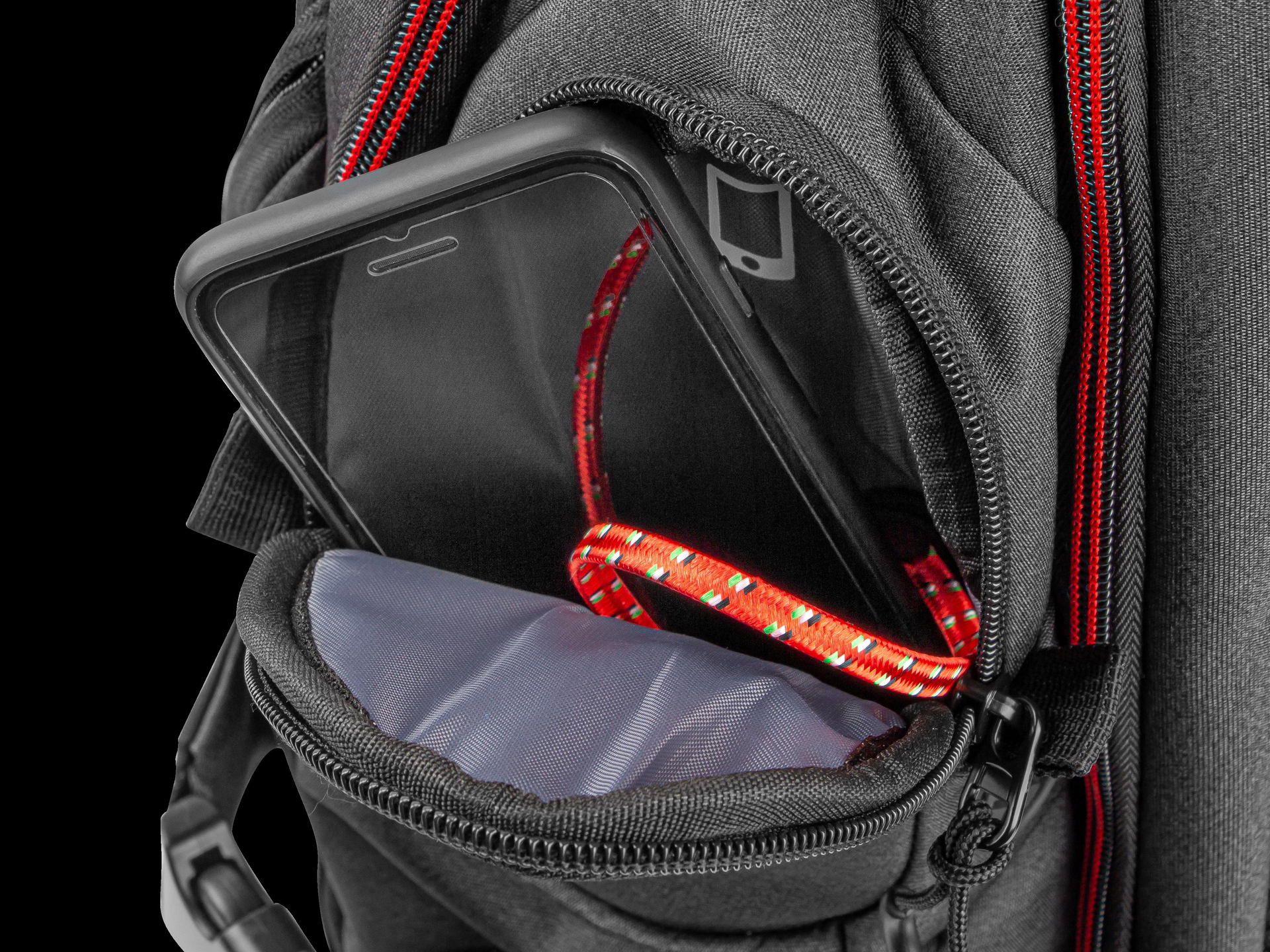 Genesis Pallad 550 17,3" Notebook-Rucksack Schwarz