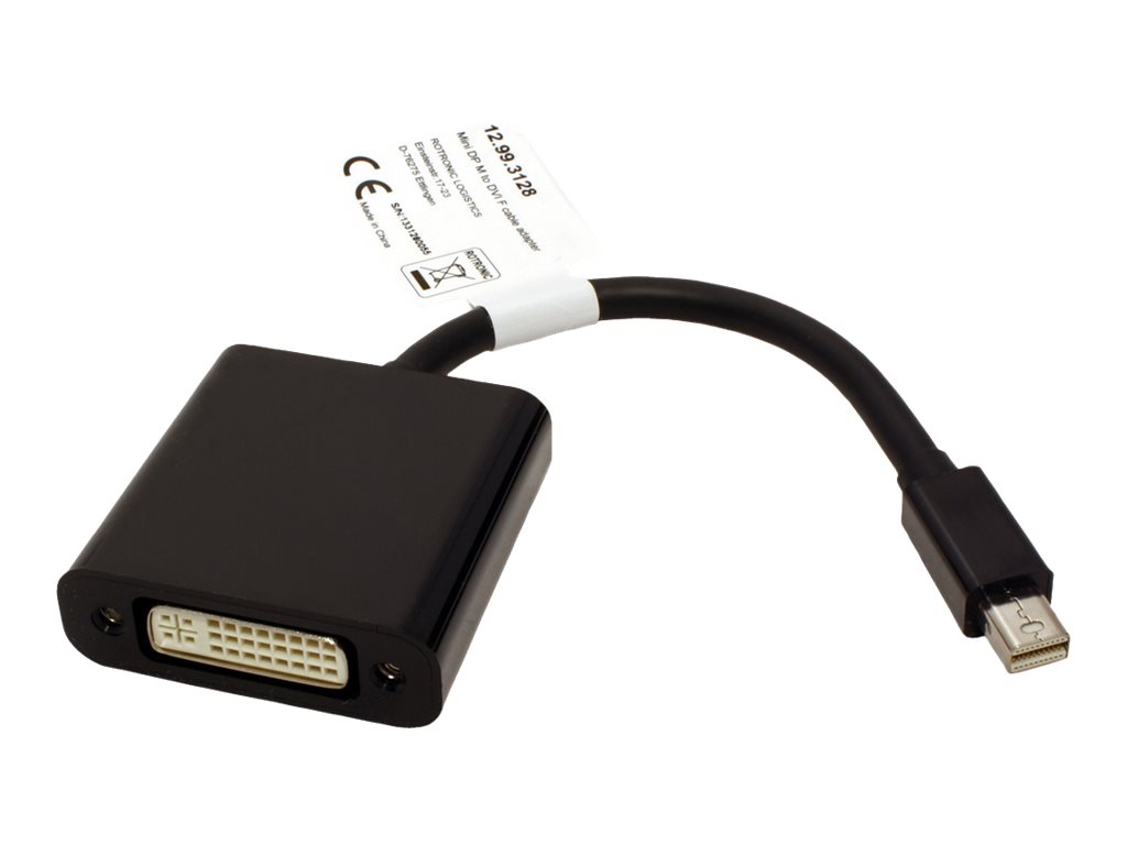 VALUE 12.99.3128 Mini DisplayPort-DVI Adapter Schwarz