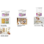 emsa Trockenvorratsdose OPTIMA, rechteckig, 0,18 L transparent/weiß, Frischedichtung, BPA-frei, Kunststoff - 1 Stück (3110600890)