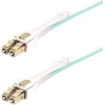 StarTech.com 4m (13ft) LC to LC (UPC) OM4 Multimode Fiber Optic Cable w/Push Pull Tabs, 50/125µm, 100G Networks, Bend Insensitive, Low Insertion Loss (450FBLCLC4PP)