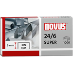 novus Heftklammern 24-6 DIN Super, Inhalt: 1000 Stück verzinkt (040-0026)