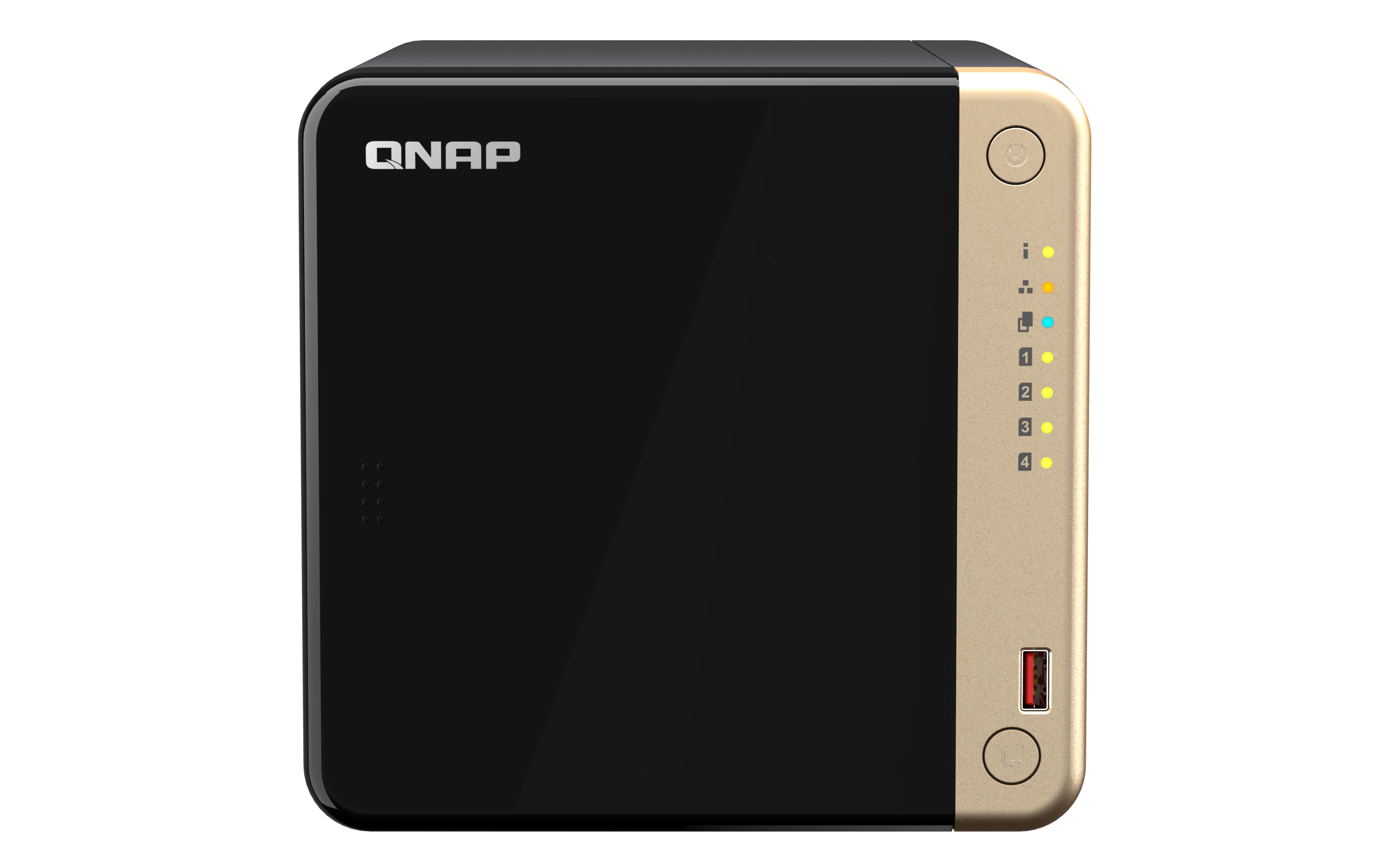 QNAP TS-464 NAS-Server 8 GB RAM Schwarz