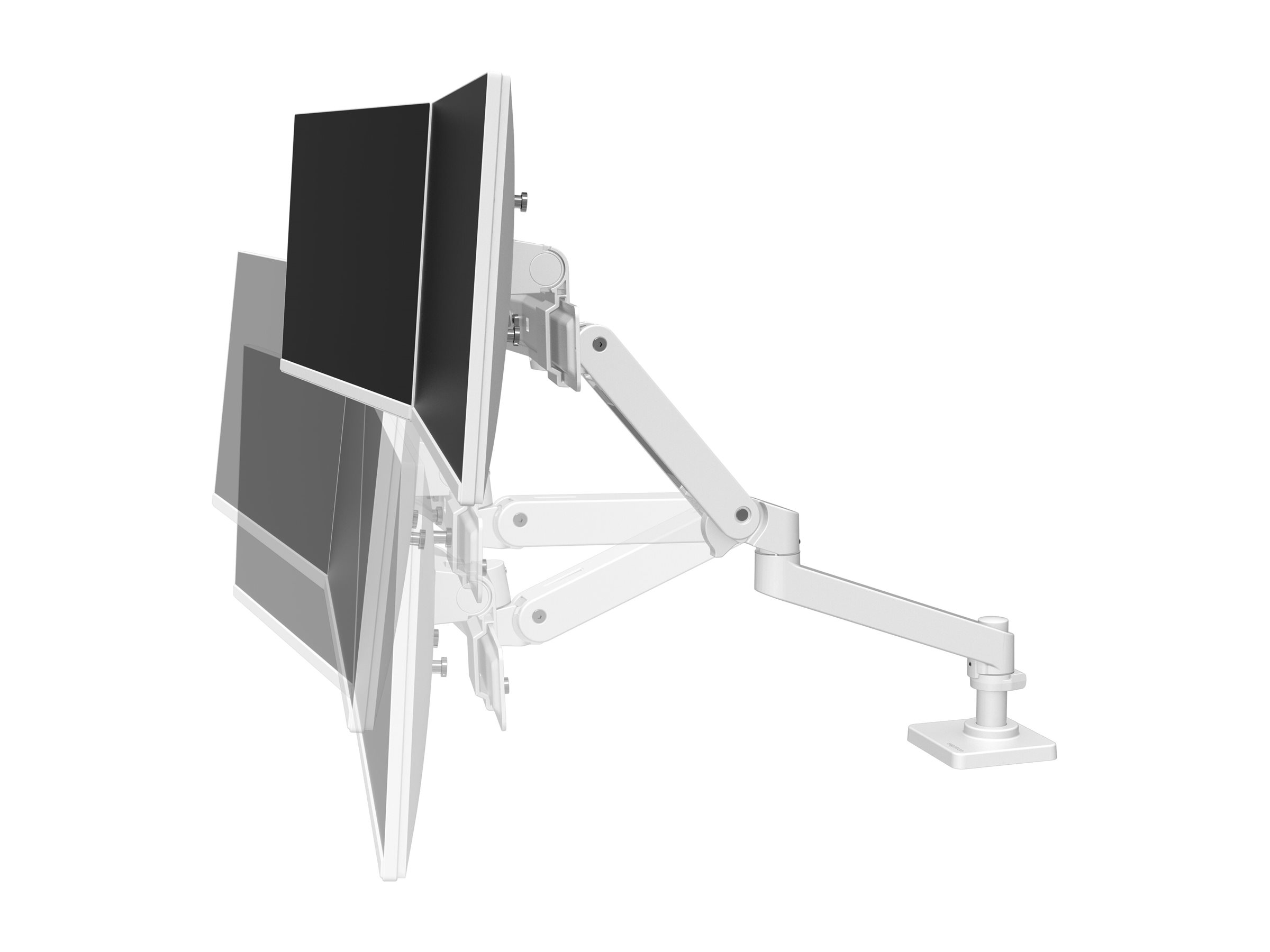 Ergotron LX Pro Dual Direct Arm Befestigungskit für 2 LCD-Displays bis 27" Weiß