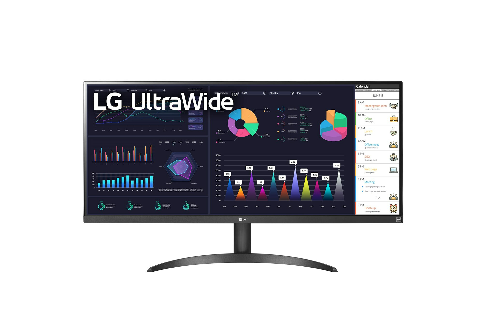 LG UltraWide 34WQ500-B 34" 2560 x 1080 IPS 100 Hz Schwarz