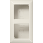 JUNG AP-Kappe m.Rahmen 2-fach AS582AW AS 500 weiss AS582AW (AS582AW)