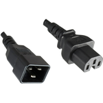 Microconnect PE152018 Stromkabel Schwarz 1,8 m C20-Koppler C15-Koppler (PE152018)