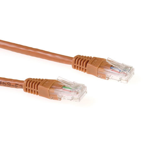 ACT IB4407 Cat6a U/UTP Patchkabel 7 m Braun