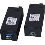 LINDY USB 3.1 Gen1 Fibre Optic Extender (Transmitter and Receiver units) (42707)
