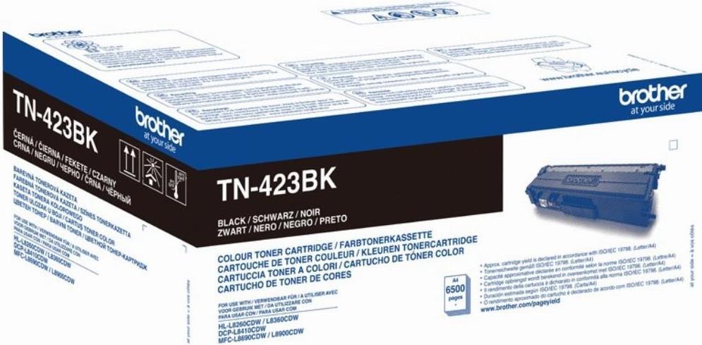 Brother TN-423BK Tonerkassette Schwarz, Hohe Kapazität 6.500 Seiten