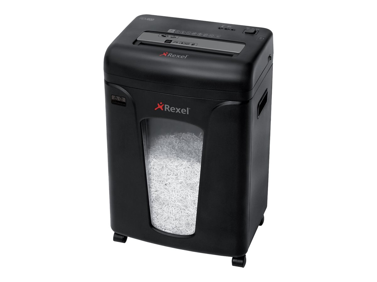 Rexel REM820 Aktenvernichter Mikroschnitt 9 Blatt 21 Liter Schwarz