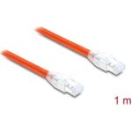 Delock RJ45 Netzwerkkabel Cat.8.1 S/FTP 1 m bis 40 Gbps orange (81180)