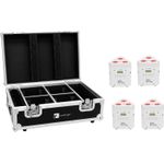 EUROLITE Set 4x AKKU TL-3 TCL weiß + Case mit Ladefunktion (20000650)