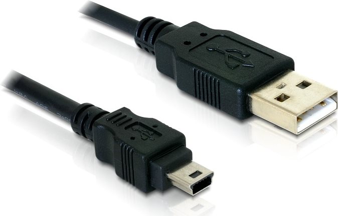 DeLOCK USB-Kabel Mini-USB, Typ B M USB Typ A, 4-polig M 82252