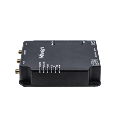 Milesight IoT UR32 Industrial Cellular Router Wi-Fi 4 (802.11n) 4G VPN RS-485 Schwarz