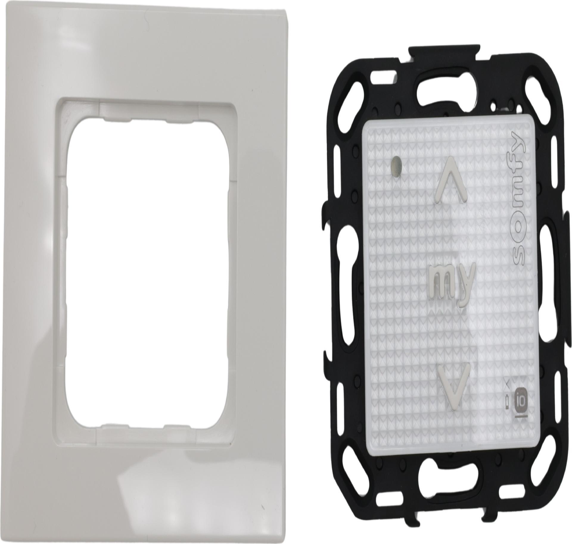 Somfy Funk Wandsender Smoove 1811066Origin io m.Drucktasten m.Rah. (1811066) (geöffnet)