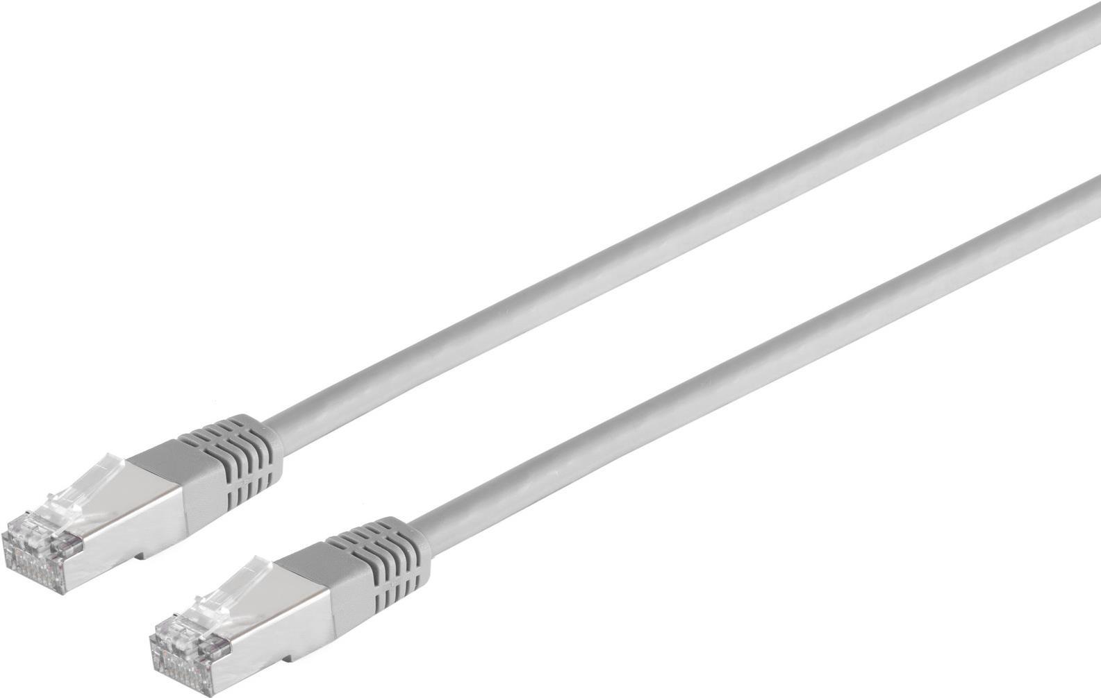 Patchkabel, Kat.5e, 100 MHz, doppelt geschirmt, 5,0 m, grau (11135142)