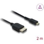 Delock Koaxiales High Speed HDMI Kabel Stecker zu Micro 8K 60 Hz (81691)