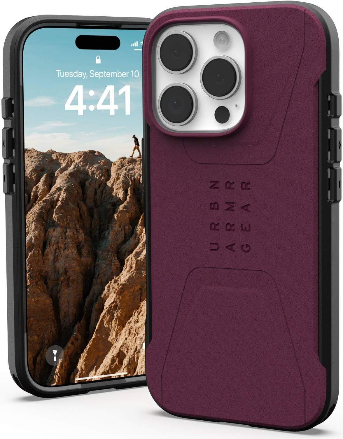 UAG Urban Armor Gear Civilian MagSafe Case | Apple iPhone 16 Pro | bordeaux (rot) | 114444119049 (114444119049)