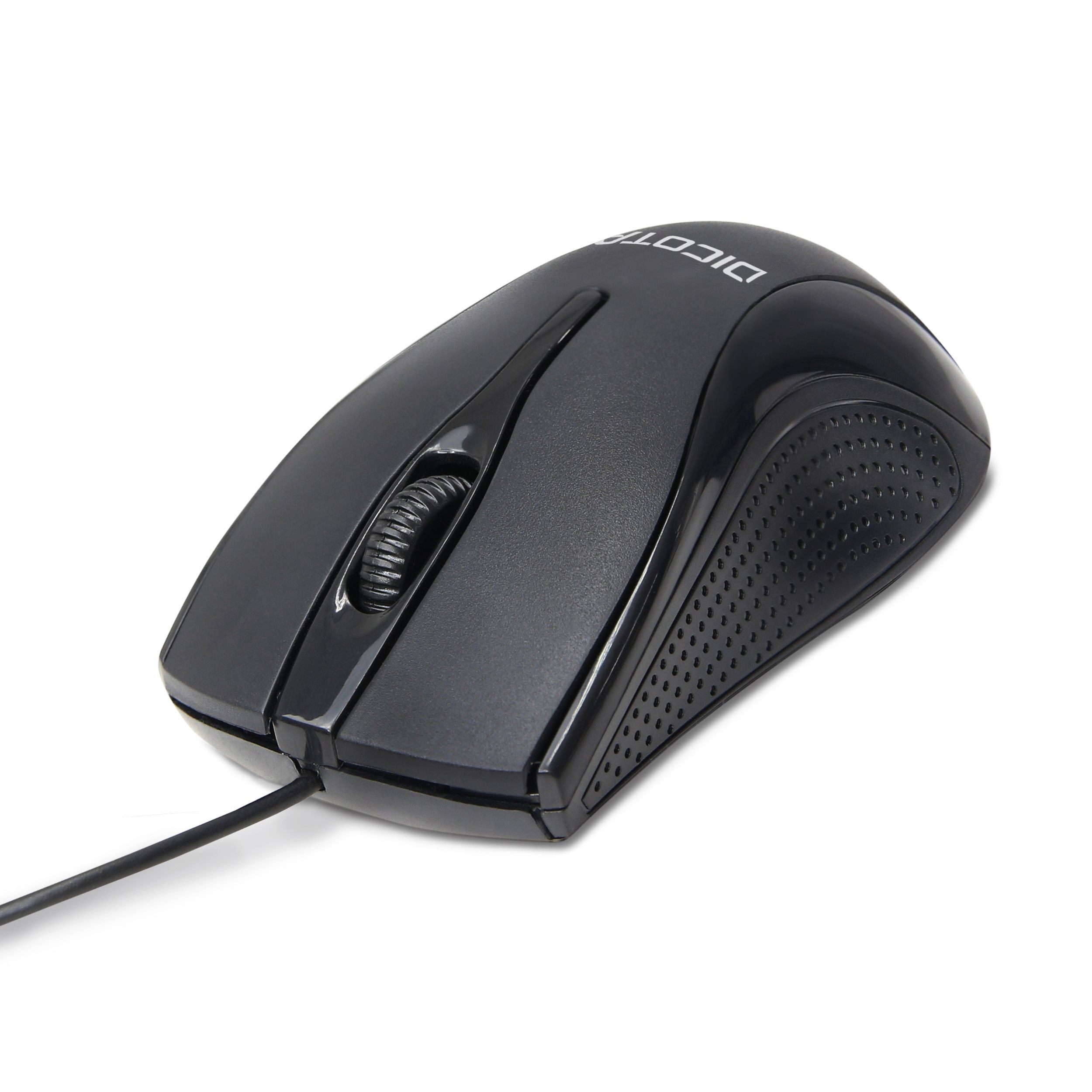 DICOTA D32011 Kabelgebundene Maus USB 3 Tasten 1200 DPI Schwarz