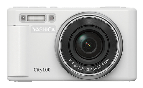 Yashica City 100 Kompaktkamera 72 MP CMOS 3x Zoom 2,8" WLAN Silber Weiß