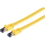 S/CONN maximum connectivity Netzwerk-Patchkabel CAT 8.1 U/FTP (PIMF) flach Halogenfrei (LSZH) gelb 5,0m (08-42052)