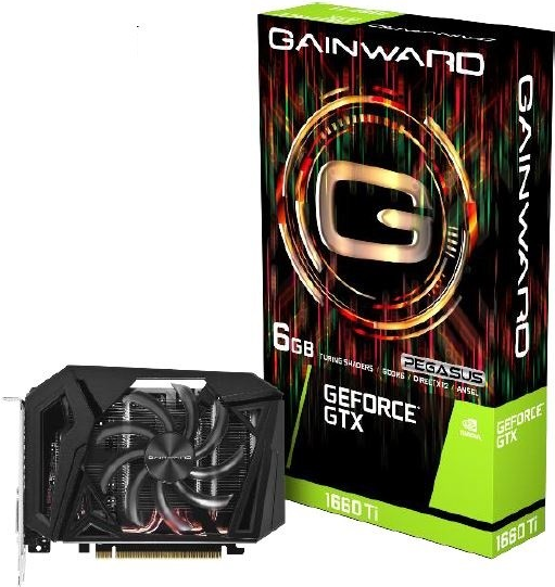 Gainward GTX1660Ti 6GB Pegasus DVI/HDMI/DP DDR6 retail (4375)