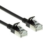 ACT Black 7 meter LSZH U/FTP CAT6A datacenter slimline patch cable snagless with RJ45 connectors (DC7907)