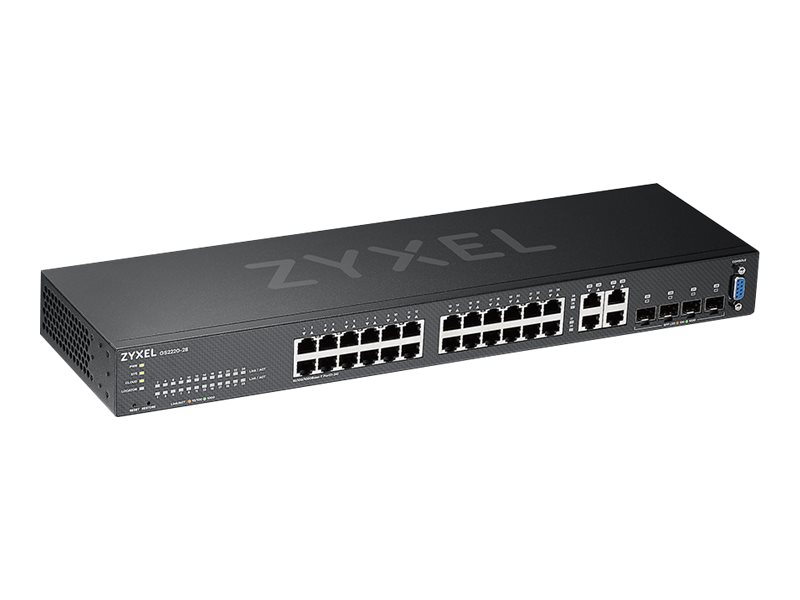 ZyXEL GS2220-28 24-Port Managed Gigabit Switch Schwarz