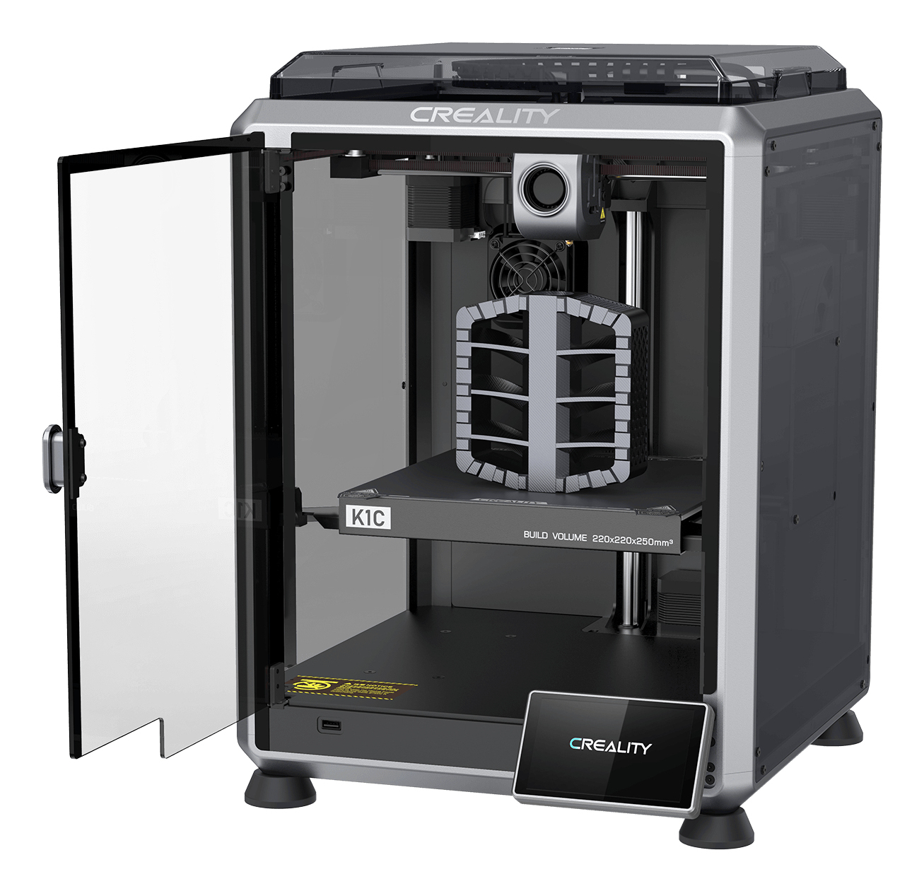 Creality K1C 3D-Drucker FDM 220x220x250 mm WLAN 600 mm/s Touchscreen Schwarz