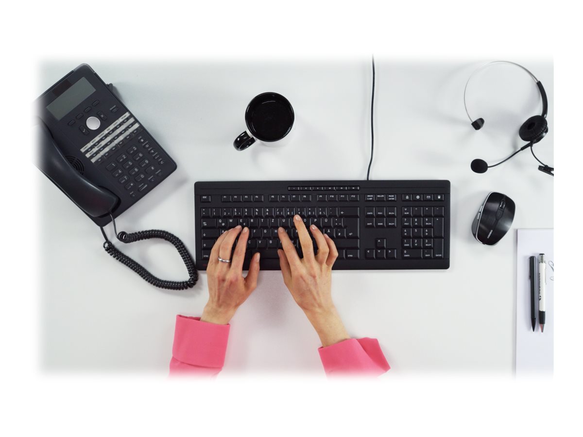 Cherry CHERRY STREAM Tastatur USB QWERTZ Schwarz