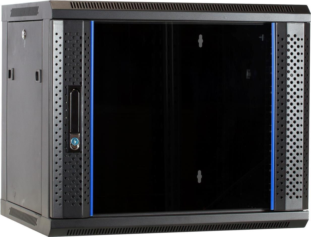 DSIT 9 HE Serverschrank, Wandgehäuse, mit Glastür (BxTxH) 600 x 450 x 500mm (DS6409)