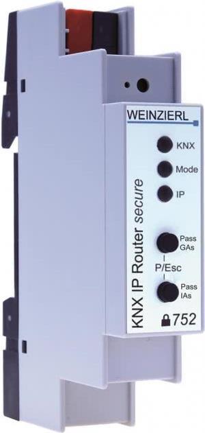Weinzierl KNX IP Router 752 secure KNX IP Router/IP Interface 1TE 18mm 5249 (5249)