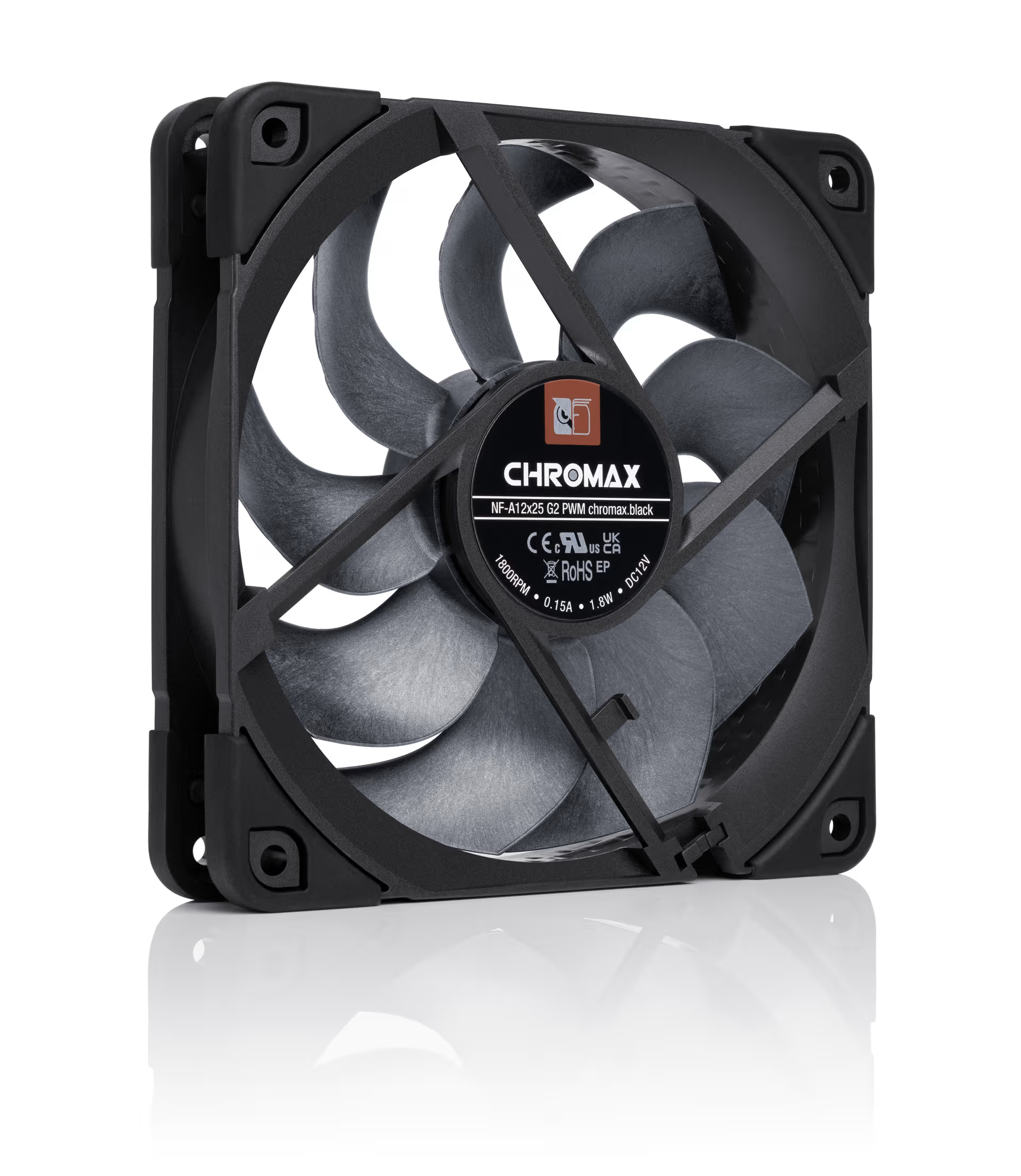 Noctua NF-A12x25 G2 PWM chromax.black Gehäuselüfter 120 mm chromax Black