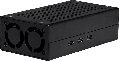 Raspberry Pi Gehäuse RB-AlucaseP5-M2 Aluminium (RB-ALUCASEP5-M2)