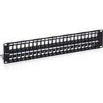 equip Keystone Patch Panel, Kat.6A, 48 Port, geschirmt, unbestückt, zum Einbau von bis zu 48 Keystone Jacks mittels (769349)