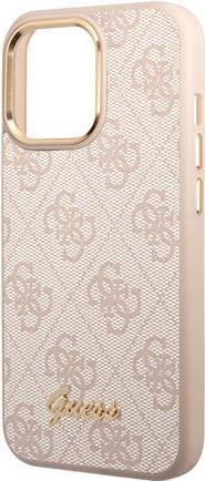 Guess PC/TPU 4G Metal Camera Outline Case für Apple iPhone 14 Pro - pink (GUHCP14LHG4SHP)