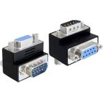 Adapter Sub-D 9 Pin Stecker an Buchse, 90° gewinkelt, Delock® [65264] (65264)