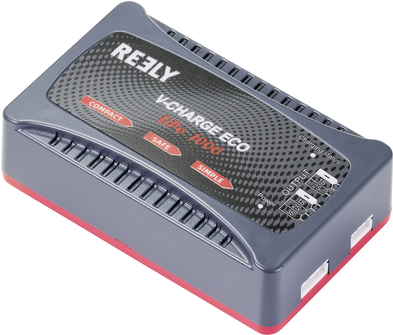 Reely V-CHARGE ECO LiPo 1000 Modellbau-Ladegerät 230 V 1 A LiPo (RE-7764825)