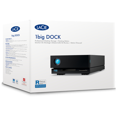 LaCie 1big Dock Thunderbolt 3 Externe Festplatte 24 TB 7200 rpm 3.5" Schwarz