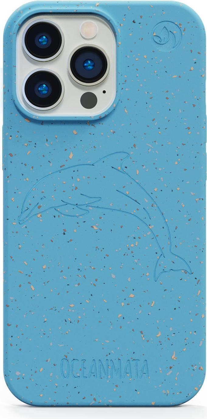 OCEANMATA Handyhülle iPhone 13 pro max | delfinblau | nachhaltige Apple iPhone Hülle Dolphin Edition (8720828252154)