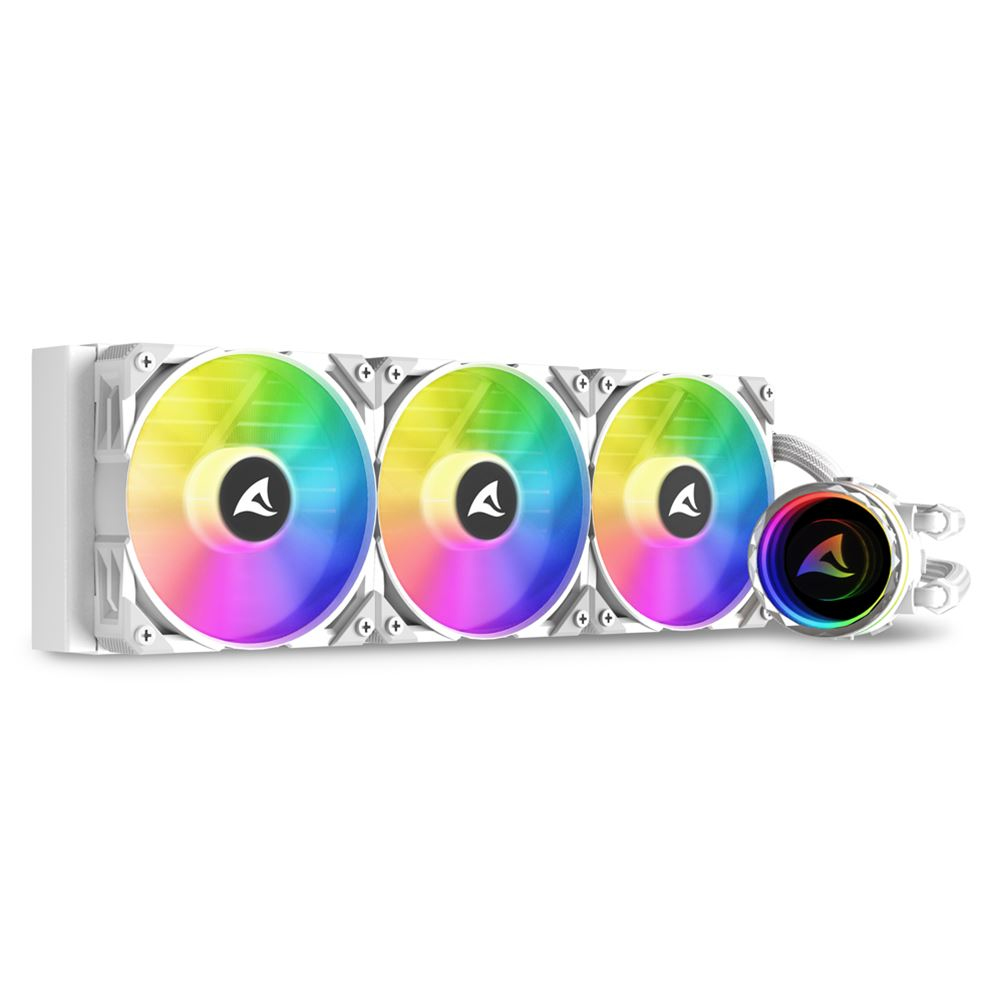 Sharkoon S90 RGB 360 mm All-in-One-Flüssigkeitskühler Weiß