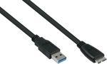 ALCASA UK30P-AMB-018S USB Kabel 1,8 m USB 3.2 Gen 1 (3.1 Gen 1) USB A Micro-USB B Schwarz (UK30P-AMB