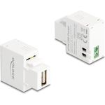 Delock Keystone Modul mit USB Typ-A Ladebuchse 5 W weiß (87744)