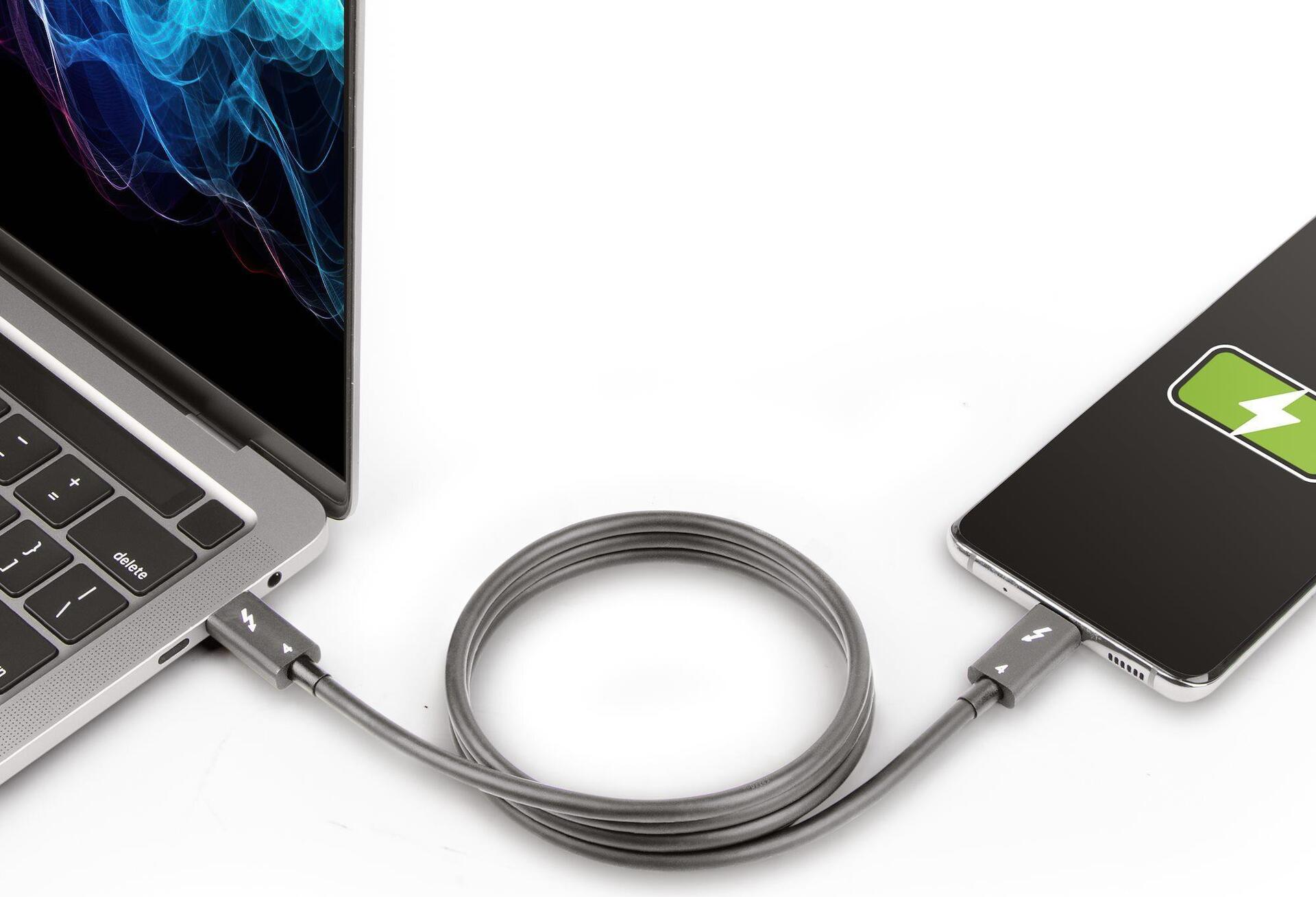 StarTech.com TBLT4MM1M Thunderbolt 4 Kabel 1 m Schwarz